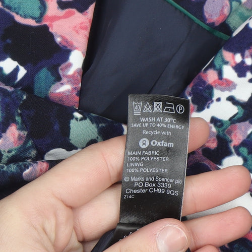 Marks and Spencer Women's Multicoloured Floral Blazer Size 16