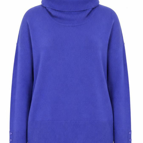 Debenhams Women’s Blue Roll Neck Acrylic Jumper Size 20