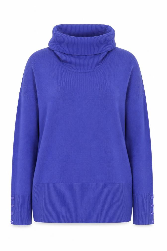 Debenhams Women’s Blue Roll Neck Acrylic Jumper Size 20