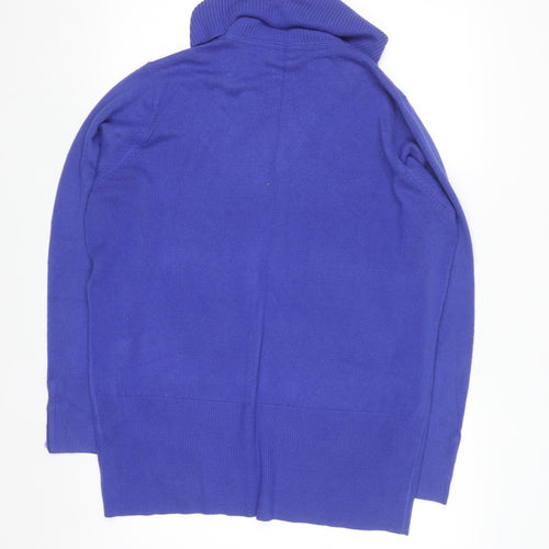 Debenhams Women’s Blue Roll Neck Acrylic Jumper Size 20