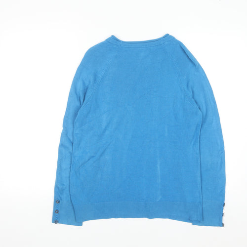 Marks and Spencer Per Una Women Blue Size 16 Crew Neck Jumper