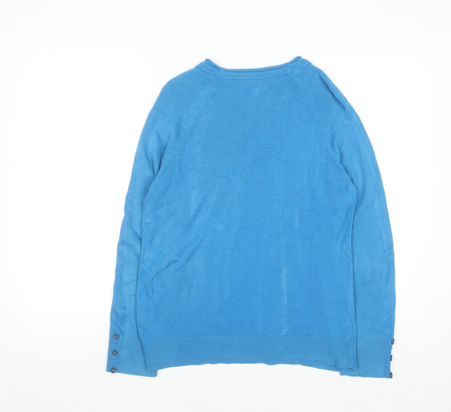 Marks and Spencer Per Una Women Blue Size 16 Crew Neck Jumper