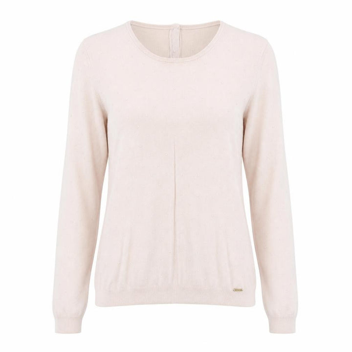 Mango Women Pink Round Neck Long Sleeve Pullover Jumper Size 10