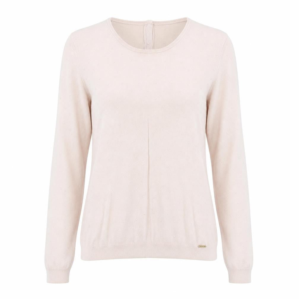 Mango Women Pink Round Neck Long Sleeve Pullover Jumper Size 10
