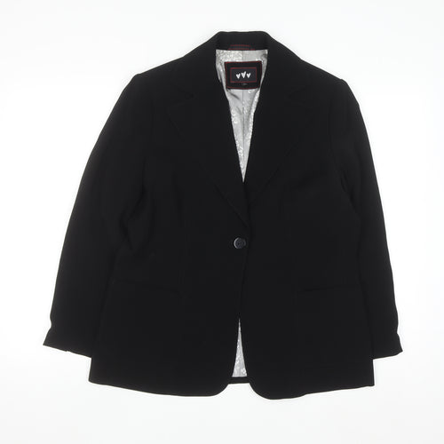 Marks and Spencer Womens Black Size 14 Classic Blazer Jacket