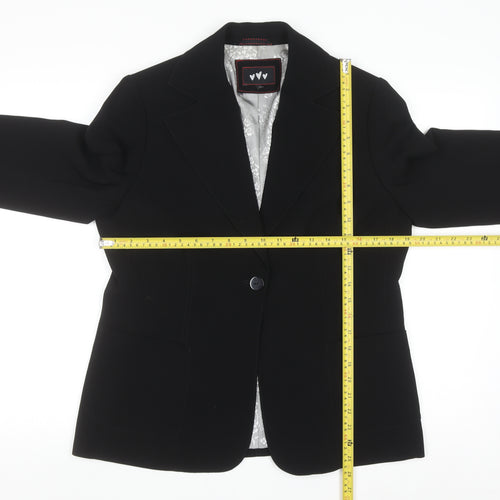 Marks and Spencer Womens Black Size 14 Classic Blazer Jacket