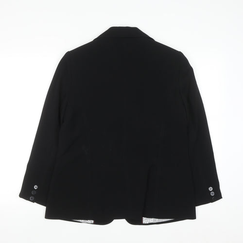 Marks and Spencer Womens Black Size 14 Classic Blazer Jacket