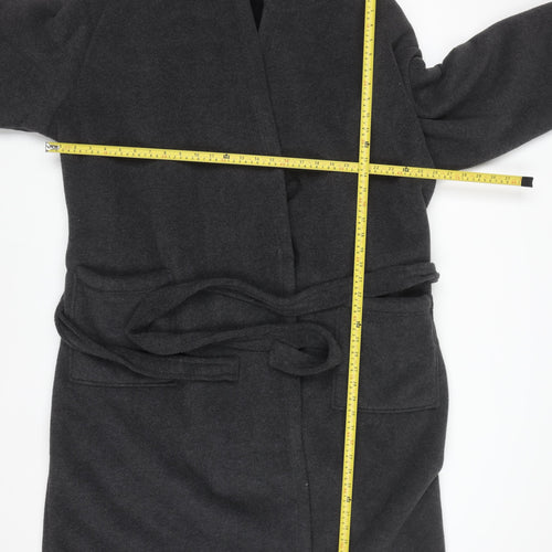 Marks and Spencer Men’s Grey Fleece Hooded Robe 2XL Belted Winter