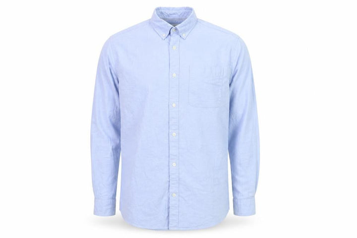 Jack & Jones Men's Blue Button-Down Long Sleeve Cotton Shirt M