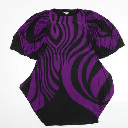 Culture Women’s Purple Zebra Print Shift Dress Size 8