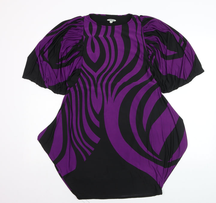 Culture Women’s Purple Zebra Print Shift Dress Size 8