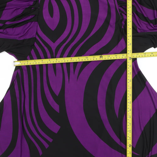 Culture Women’s Purple Zebra Print Shift Dress Size 8