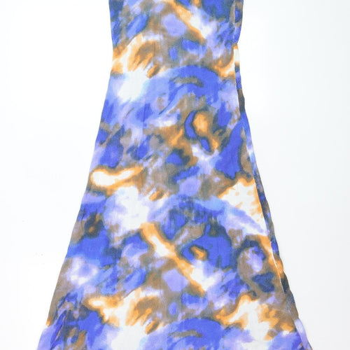 Zara Women Multicoloured Size 8 Slip Midi Dress Viscose Blend