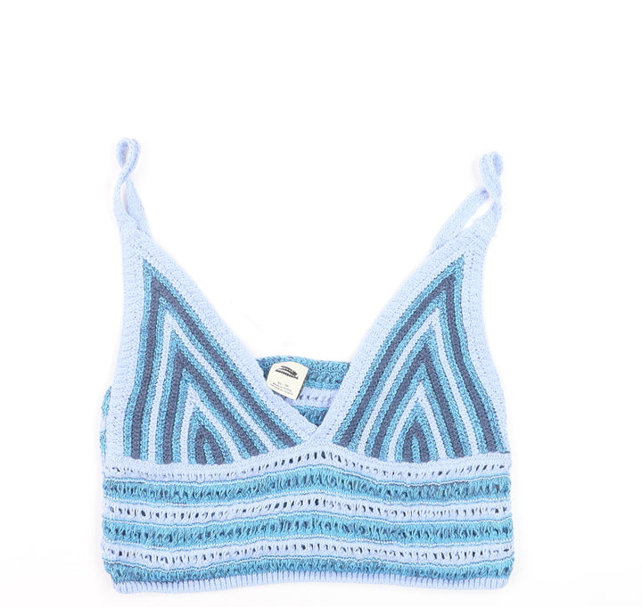 Urban Outfitters Women’s Blue Crochet Camisole Tank Top XL