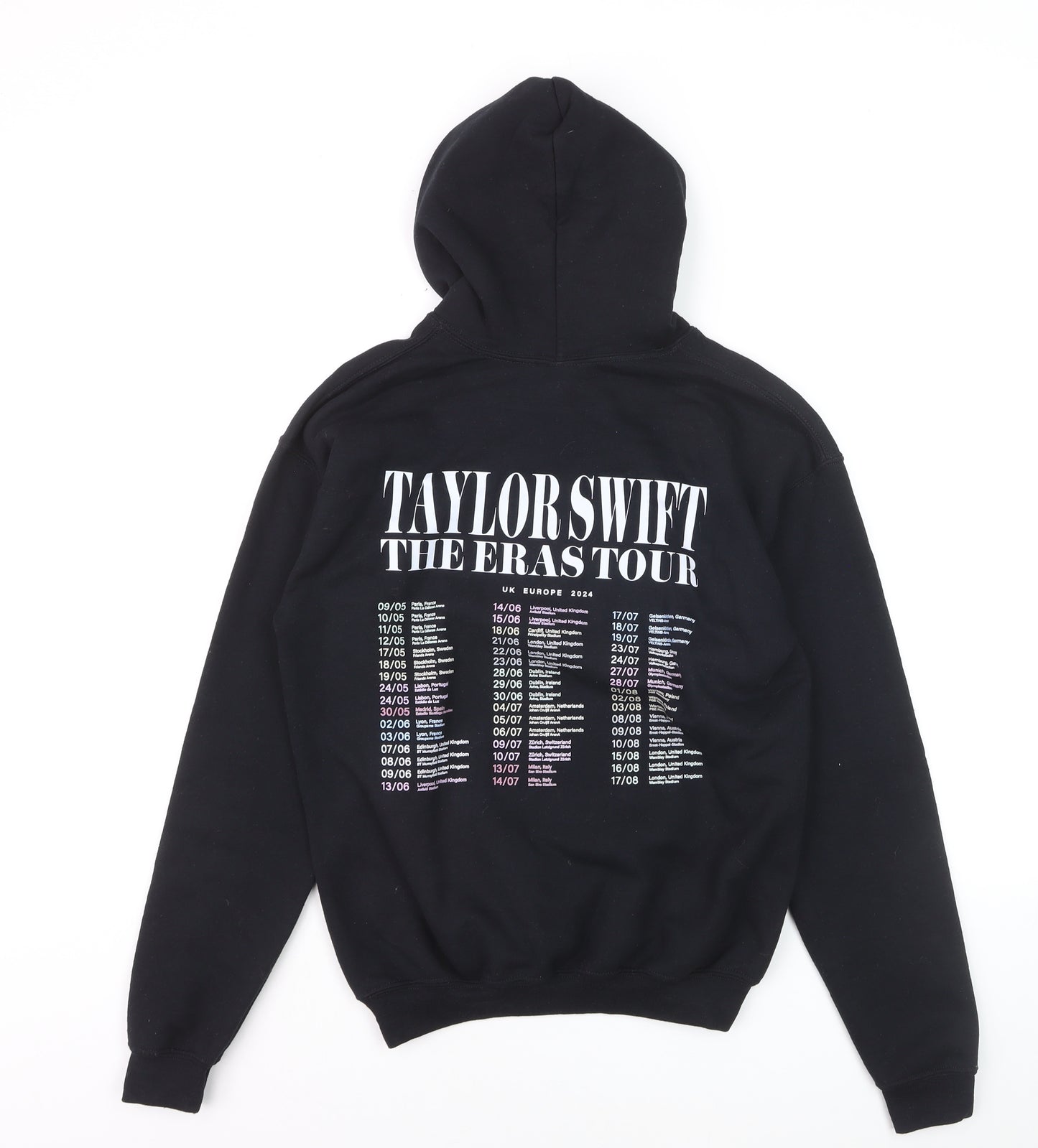 Gildan Women Black XL Pullover Hoodie Taylor Swift The Eras Tour Sweatshirt