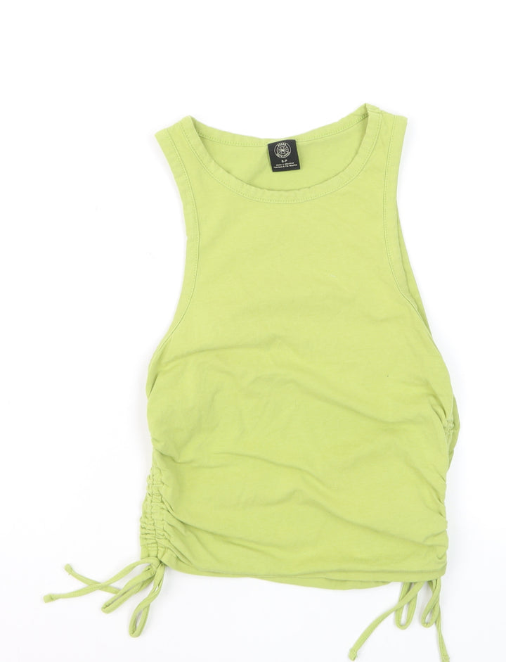 Jules & Leopold Women's Green Cropped Tank Top Size S