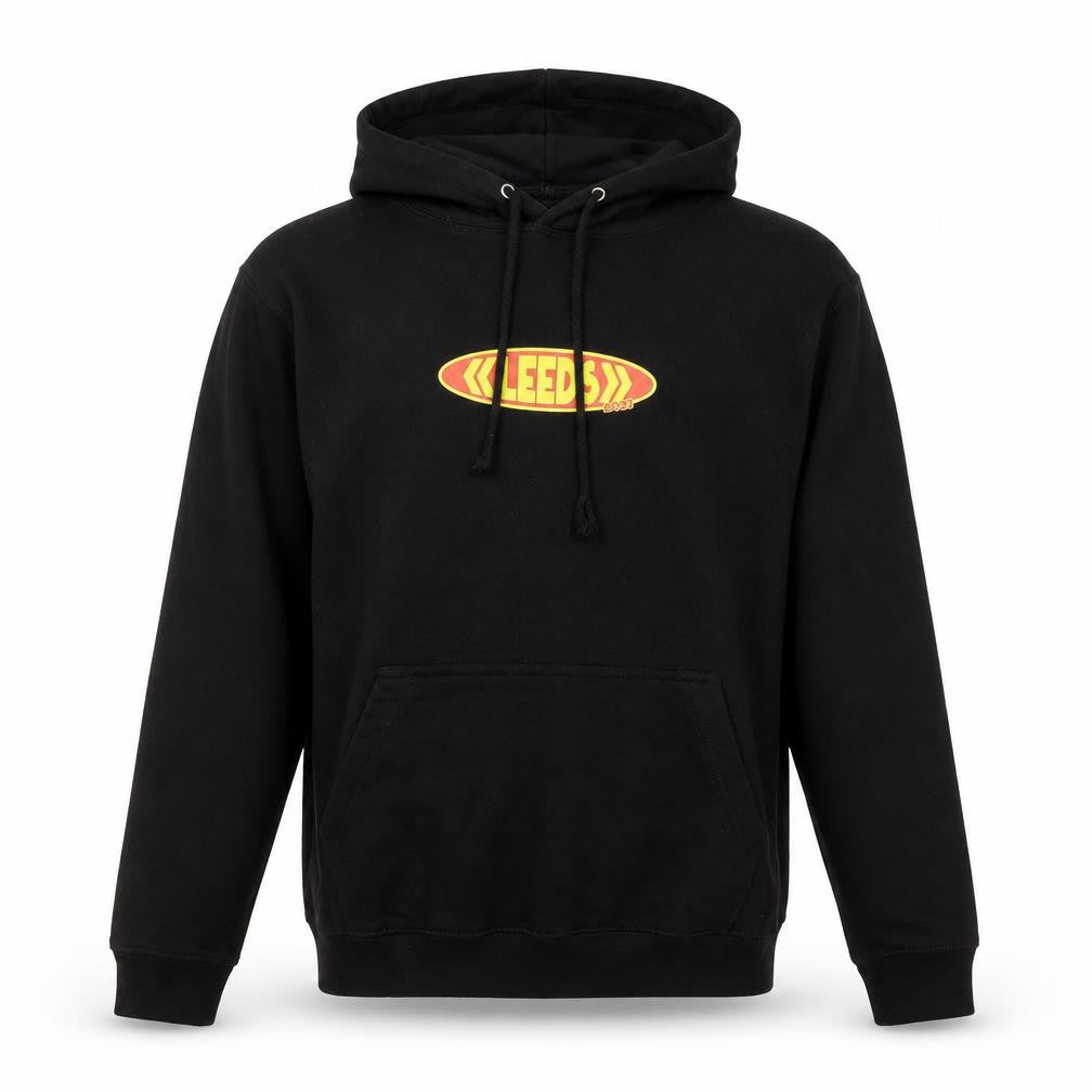 AWDis Mens Black Leeds Festival 2023 Pullover Hoodie Size S