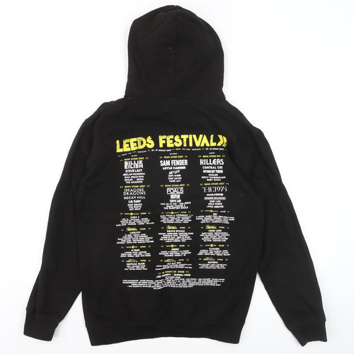AWDis Mens Black Leeds Festival 2023 Pullover Hoodie Size S