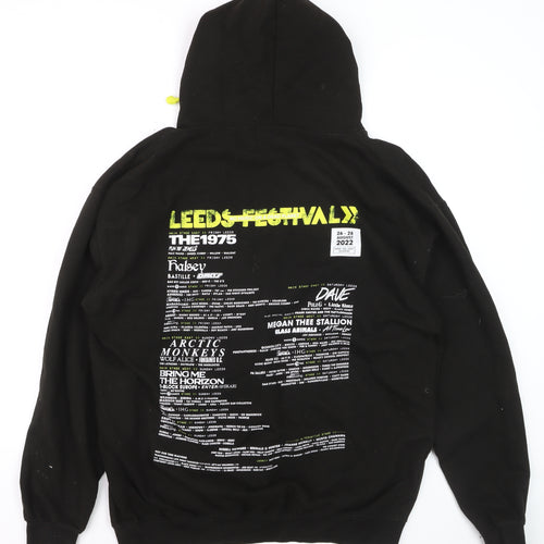 Just Hoods Mens Black XL Pullover Leeds Festival 2022 Hoodie