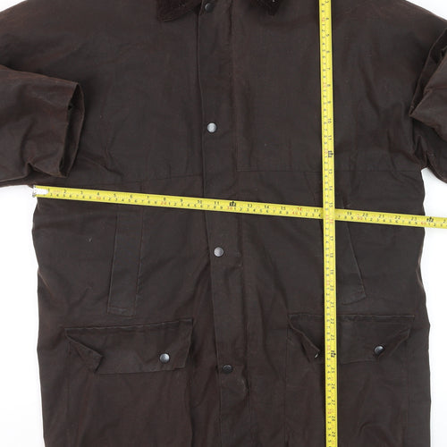 Country Leisure Wear Men’s Brown Waxed Cotton Parka Coat XL
