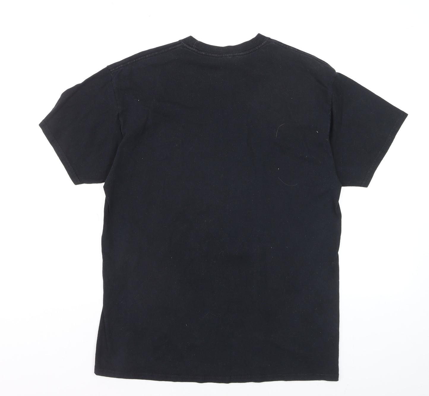 Gildan Unisex Black Funny Buddha Graphic Cotton T-Shirt Size L