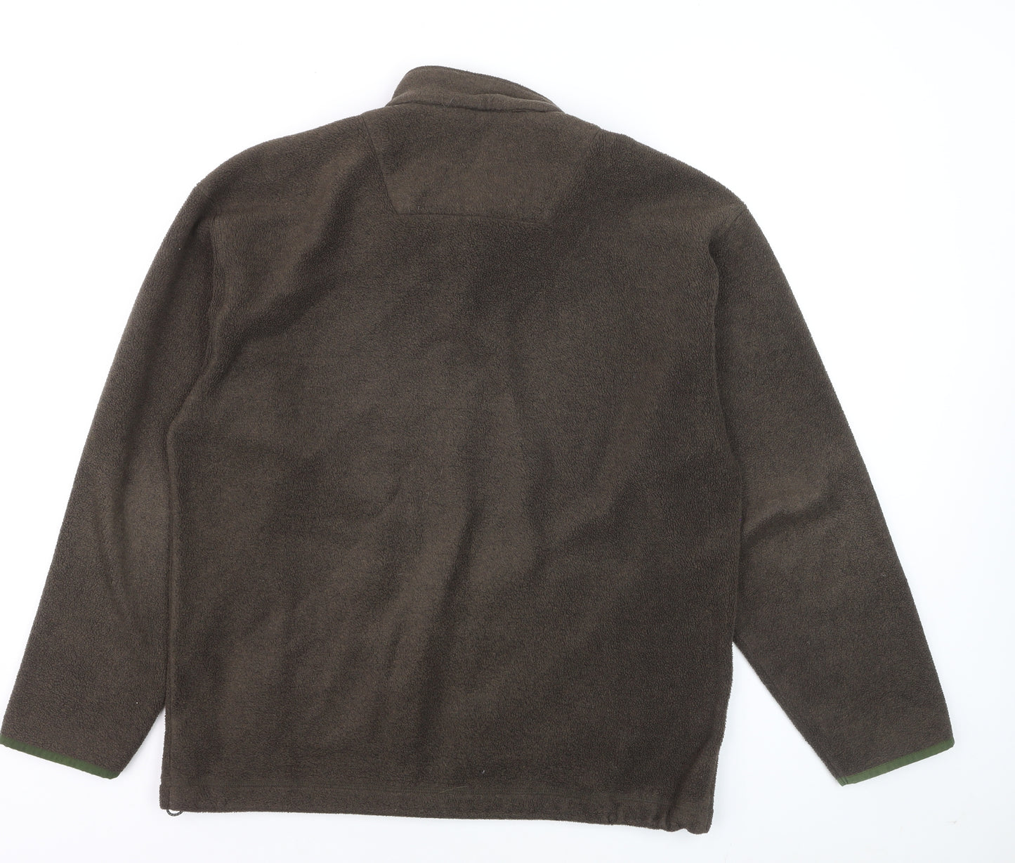 Marks and Spencer Men's Brown Fleece Jacket Medium Full Zip Outdoor