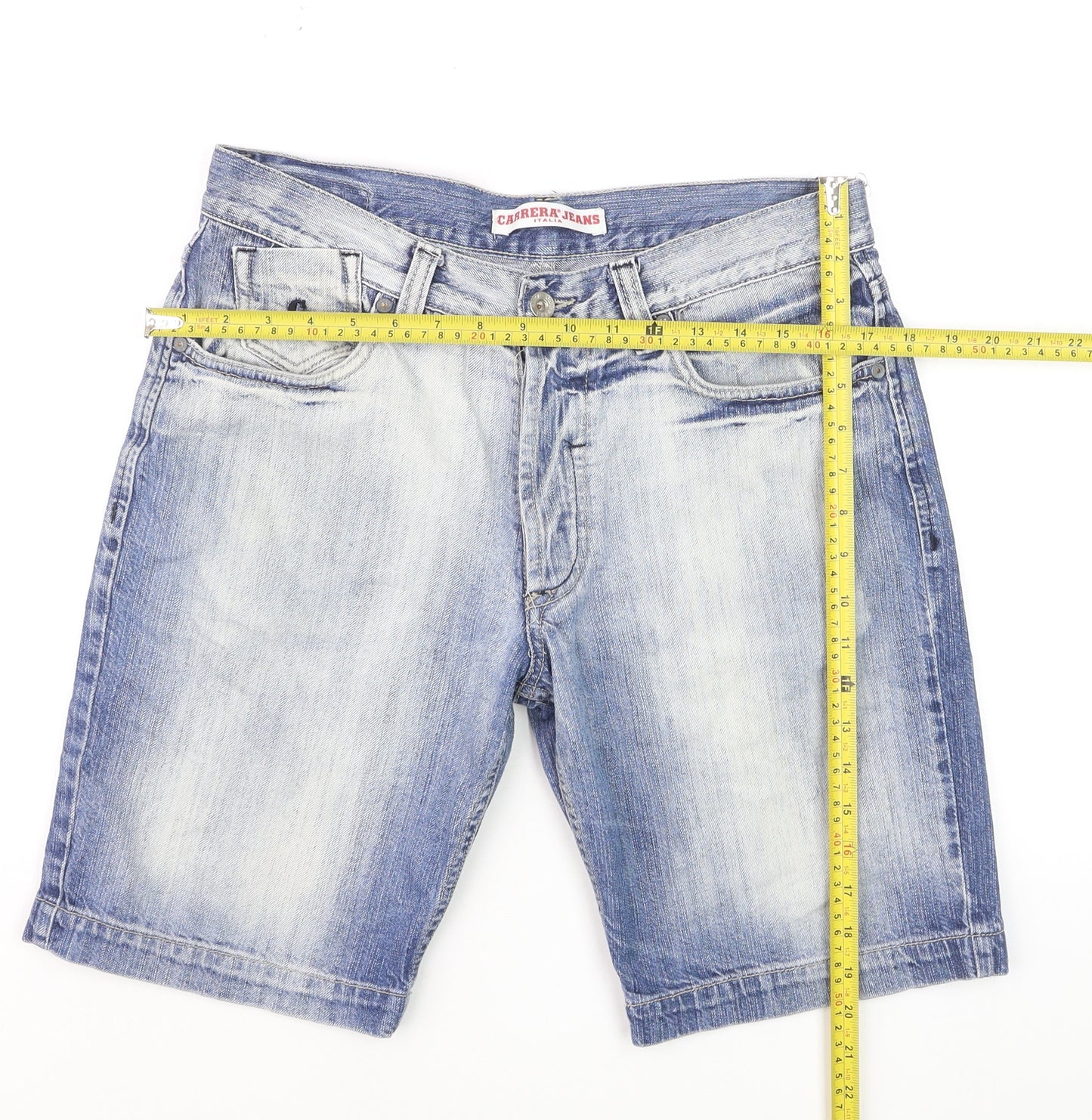 Carrera Jeans Women's Blue Denim Bermuda Shorts Size 20