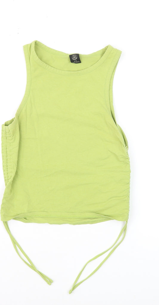 Urban Outfitters Women’s Green Cropped Tank Top Size M