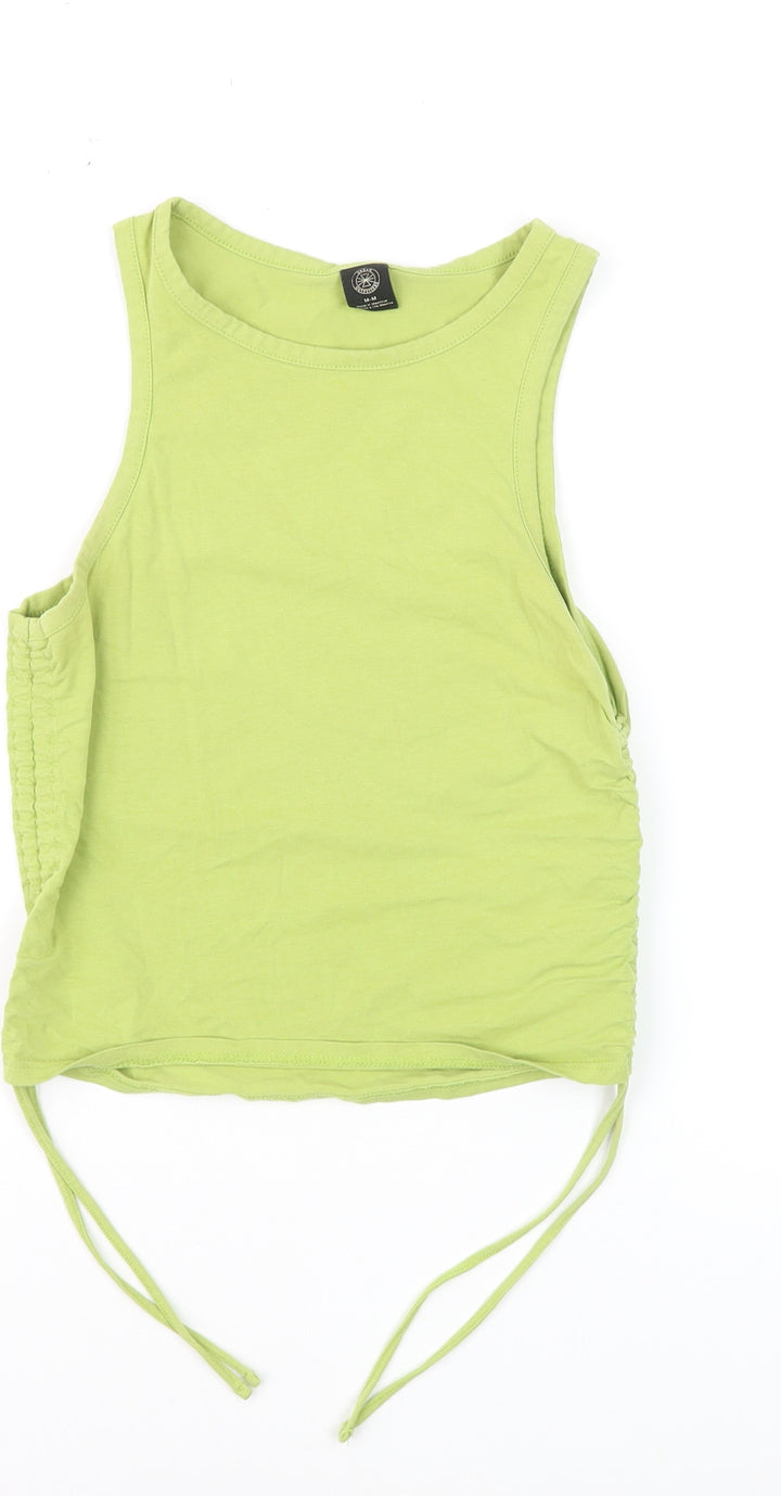 Urban Outfitters Women’s Green Cropped Tank Top Size M