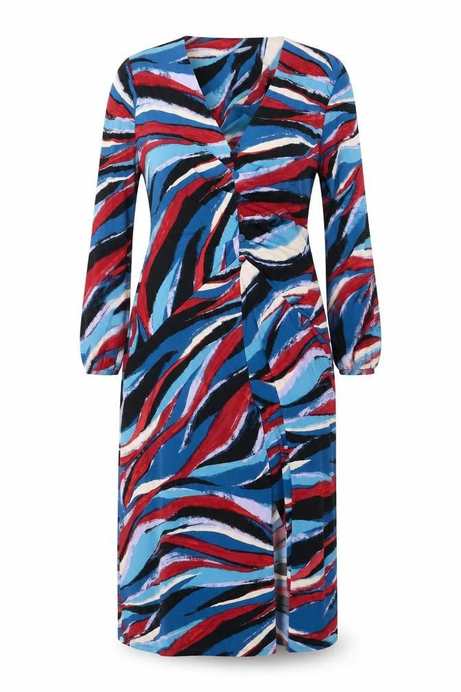 Monsoon Women’s Multicoloured Size 10 Midi Wrap Dress