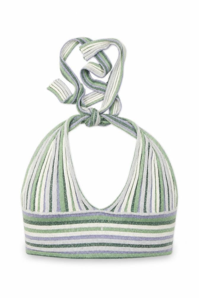 NA-KD Women’s Multicoloured Halter Knit Camisole Top L