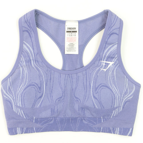 Gymshark Women Purple Small Racerback Seamless Sports Bra Top