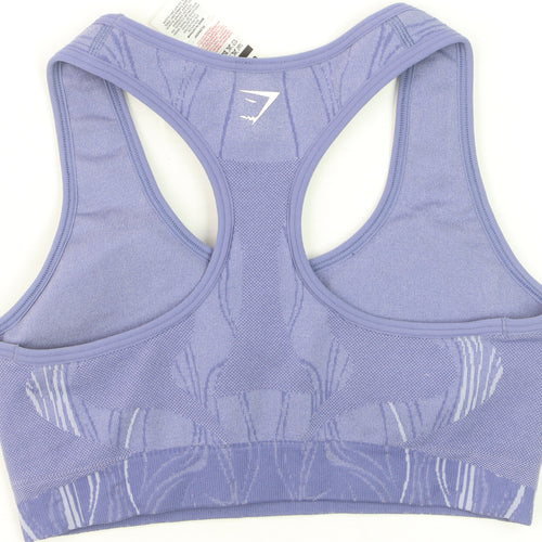 Gymshark Women Purple Small Racerback Seamless Sports Bra Top
