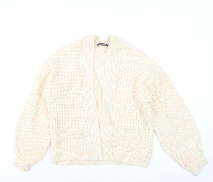 Primark Women's Ivory Chunky Knit Cardigan Size S 10/12