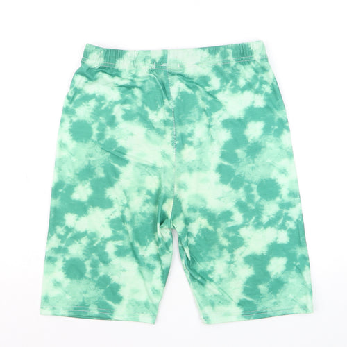PrettyLittleThing Women’s Green Tie Dye Biker Shorts Size 12