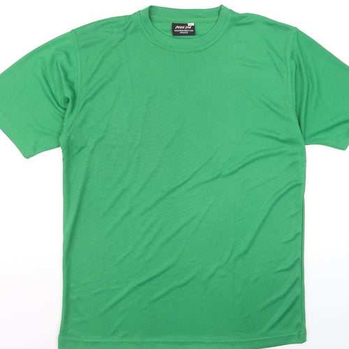 Prostyle Men's Green Crew Neck Short Sleeve T-Shirt XL Polyester