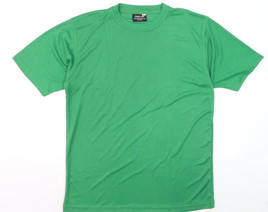 Prostyle Men's Green Crew Neck Short Sleeve T-Shirt XL Polyester