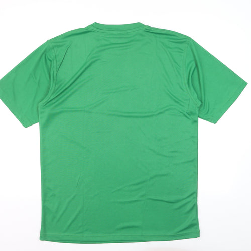 Prostyle Men's Green Crew Neck Short Sleeve T-Shirt XL Polyester