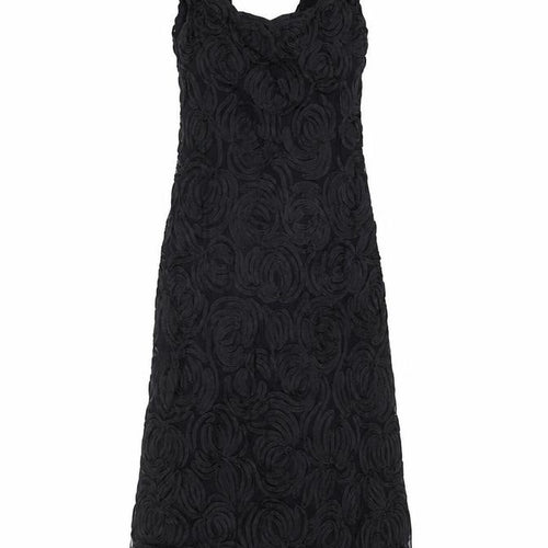 Phase Eight Women Black Size 10 Sheath Lace Embroidered Dress