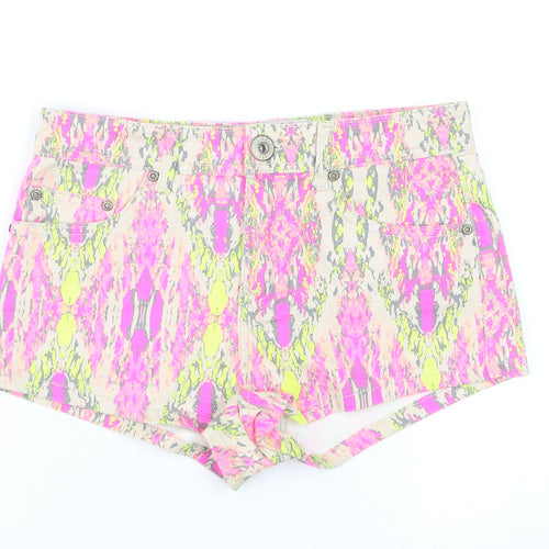 Parisian Collection Womens Multicoloured Size 10 Hot Pants Denim Shorts
