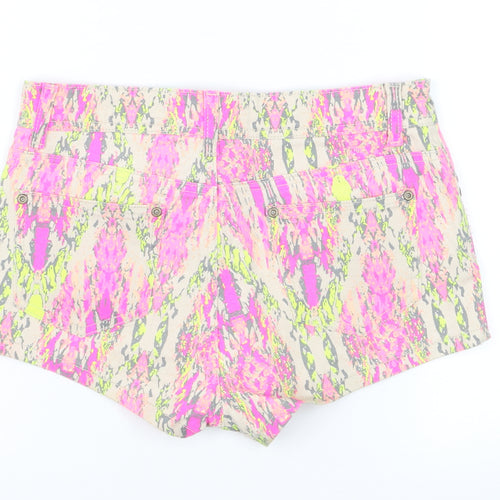 Parisian Collection Womens Multicoloured Size 10 Hot Pants Denim Shorts