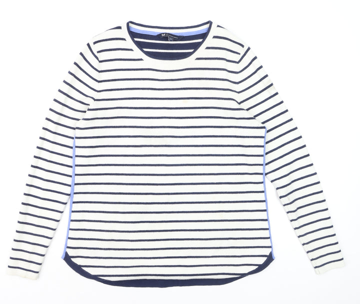 Crew Clothing Women’s Multicoloured Striped Jumper Size 14