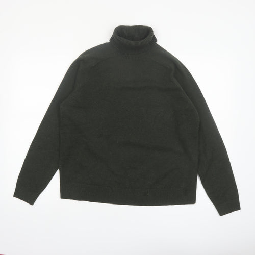 Marks and Spencer Women Green Roll Neck Knit Jumper Size M
