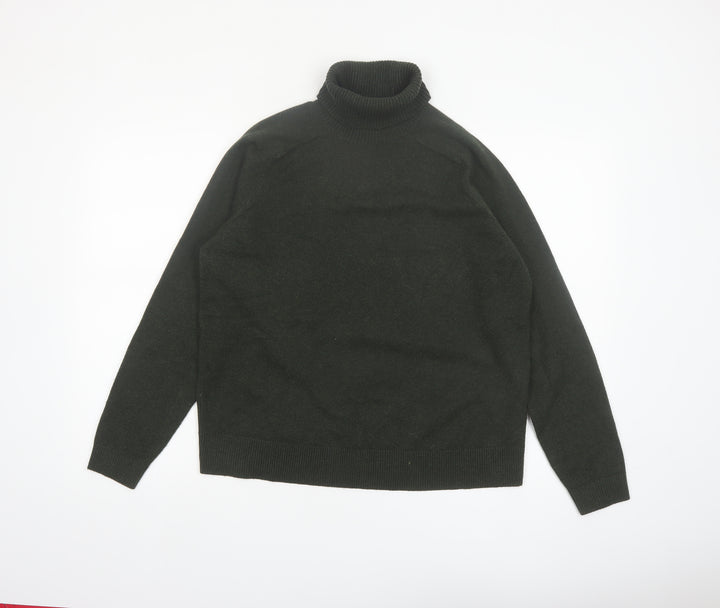 Marks and Spencer Women Green Roll Neck Knit Jumper Size M