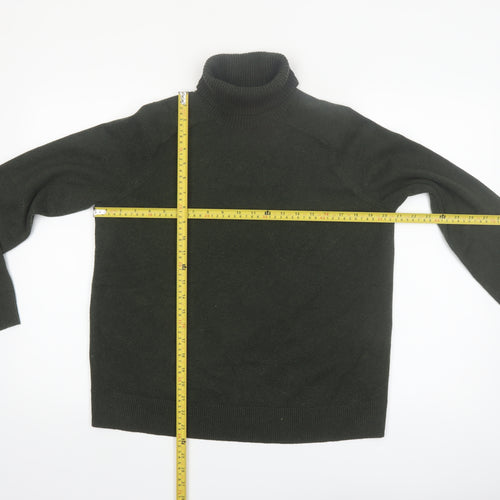 Marks and Spencer Women Green Roll Neck Knit Jumper Size M
