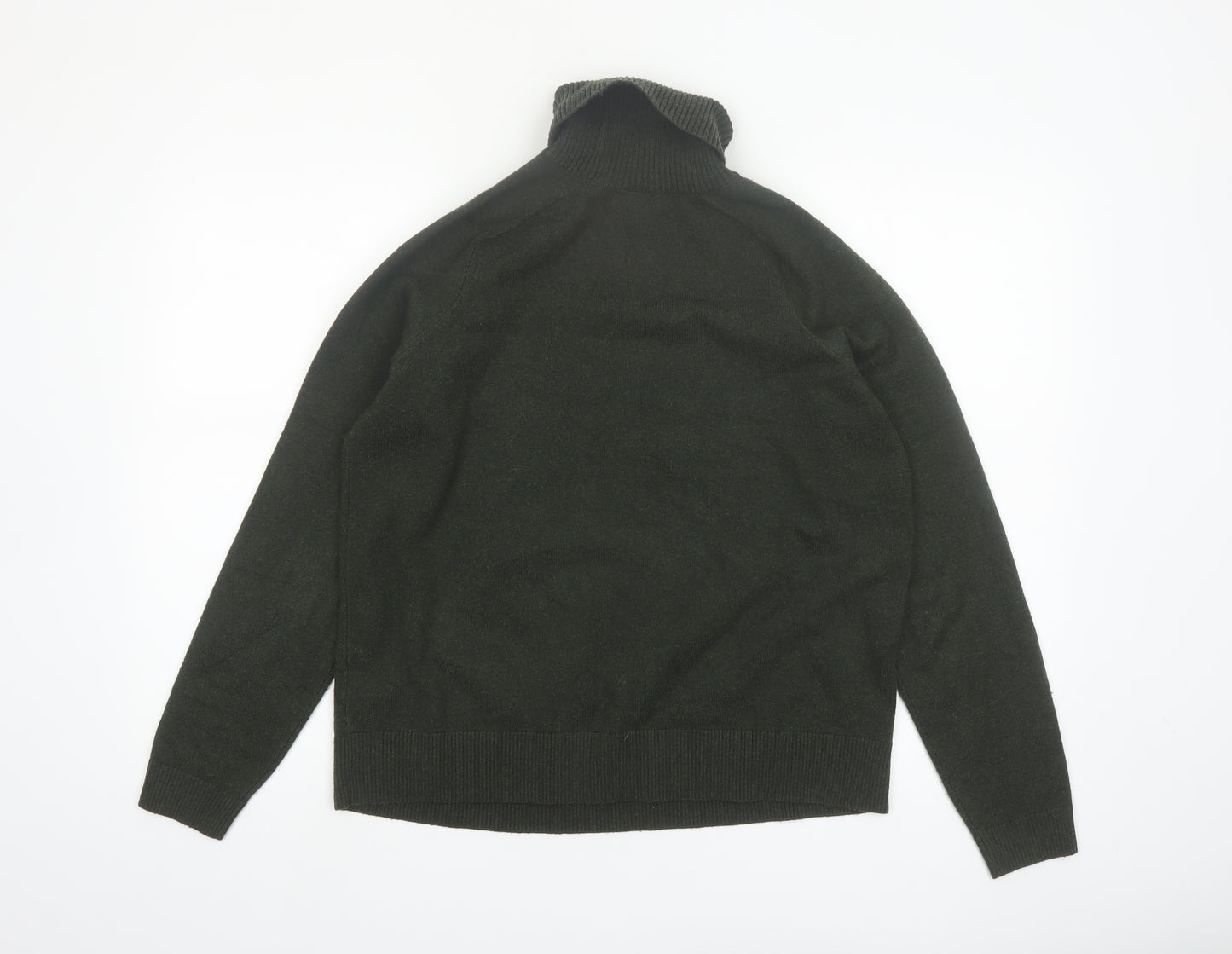 Marks and Spencer Women Green Roll Neck Knit Jumper Size M