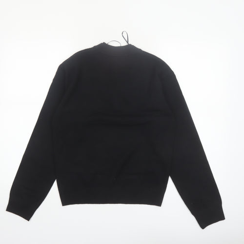 Marks and Spencer Womens Black V-Neck Pullover Jumper XS
