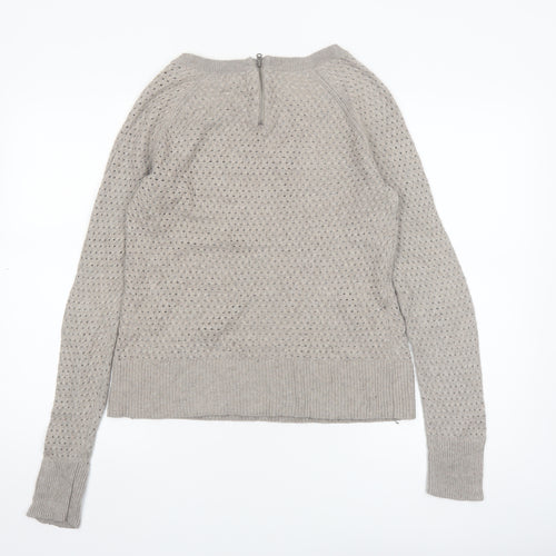 American Eagle Outfitters Women Beige Knit Jumper UK 8-10 Small