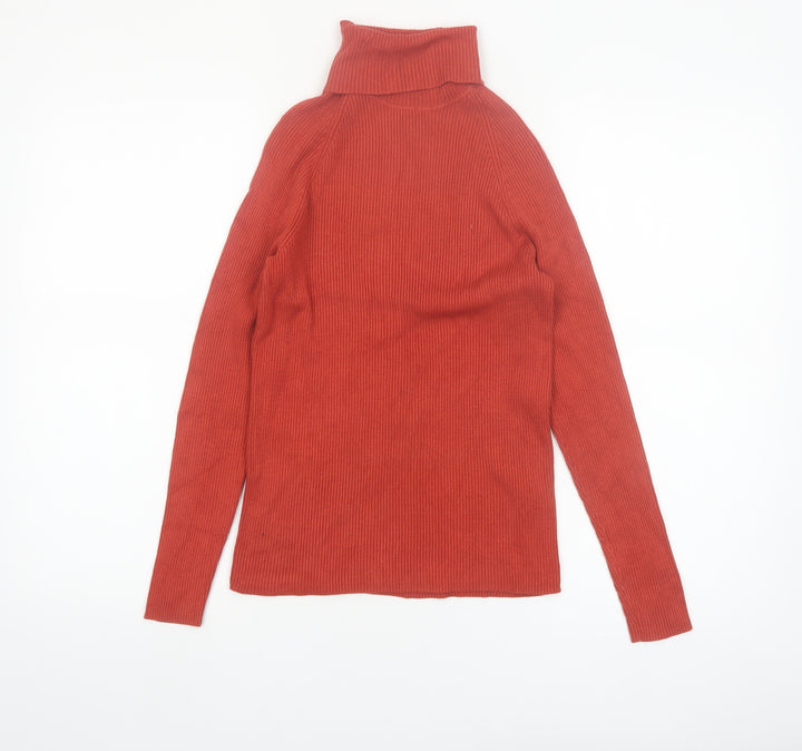 Marks and Spencer Women’s Brown Roll Neck Knit Jumper Size 12