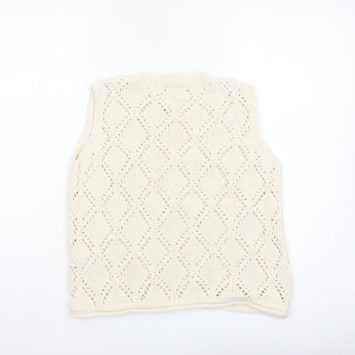 Marks and Spencer Women’s Ivory Knit Sleeveless Tank M